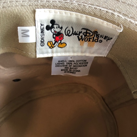 Walt Disney World Animal Kingdom Vintage Park Safari Hat With Pins Men’s Size M - Picture 6 of 16